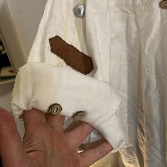 Embroidered and embellished heavy organic cotton long sleeve shirt Germany - Picture 6 of 11